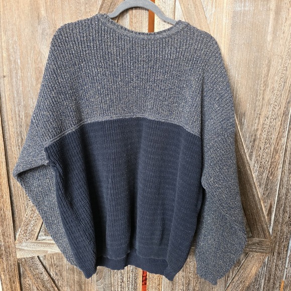 North Bay Outfitters Knitwear Other - North Bay Outfitters Sweater Adult Size Blue Cable Knit Pull Over Vintage